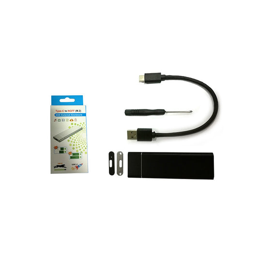 USB-C M.2 NGFF (SATA) SSD Enclosure – Aluminum, Tool-Free, 5Gbps